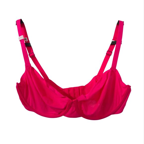 Aerie Other - Aerie Smoothez Hot Pink Unlined Underwire Full Coverage Bra Size 34D Stretch NWT